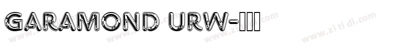 Garamond URW字体转换